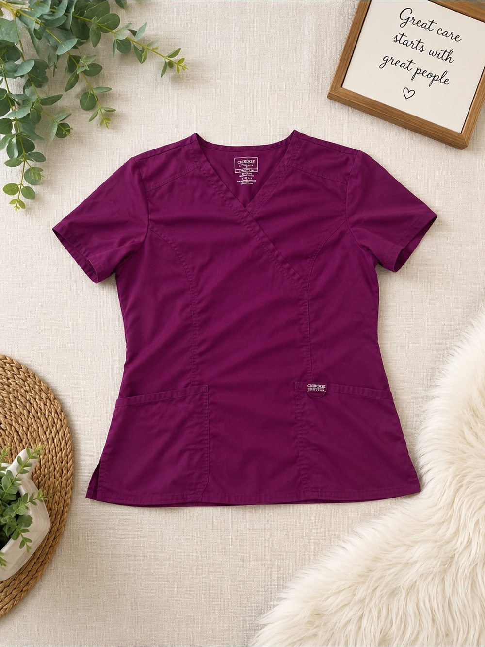 Cherokee Top/Greys Anatomy bottom scrub set– XL (640)
